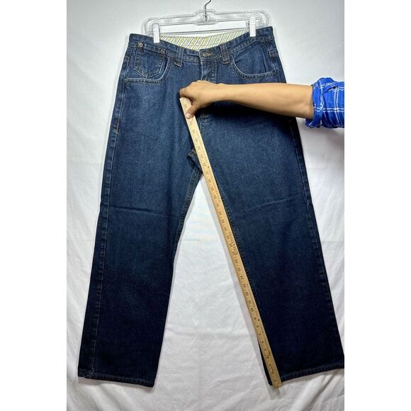 Burton Y2K Men's Blue Jeans. Retro Feel. Straight Leg. Sz 34x30 - Picture 3 of 8